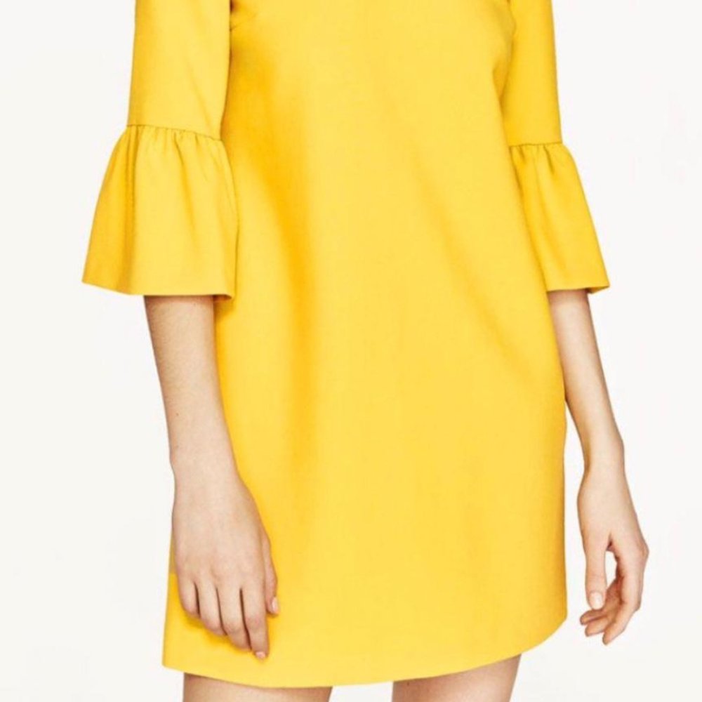 Zara yellow dress